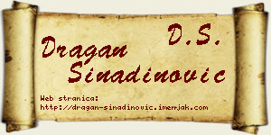 Dragan Sinadinović vizit kartica